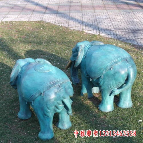 铜雕大象雕塑 西藏大象黄铜雕塑生产厂家