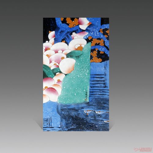江西省工艺美术师汪鹏-100件釉上彩《一路连升之一》瓷板 55×32cm